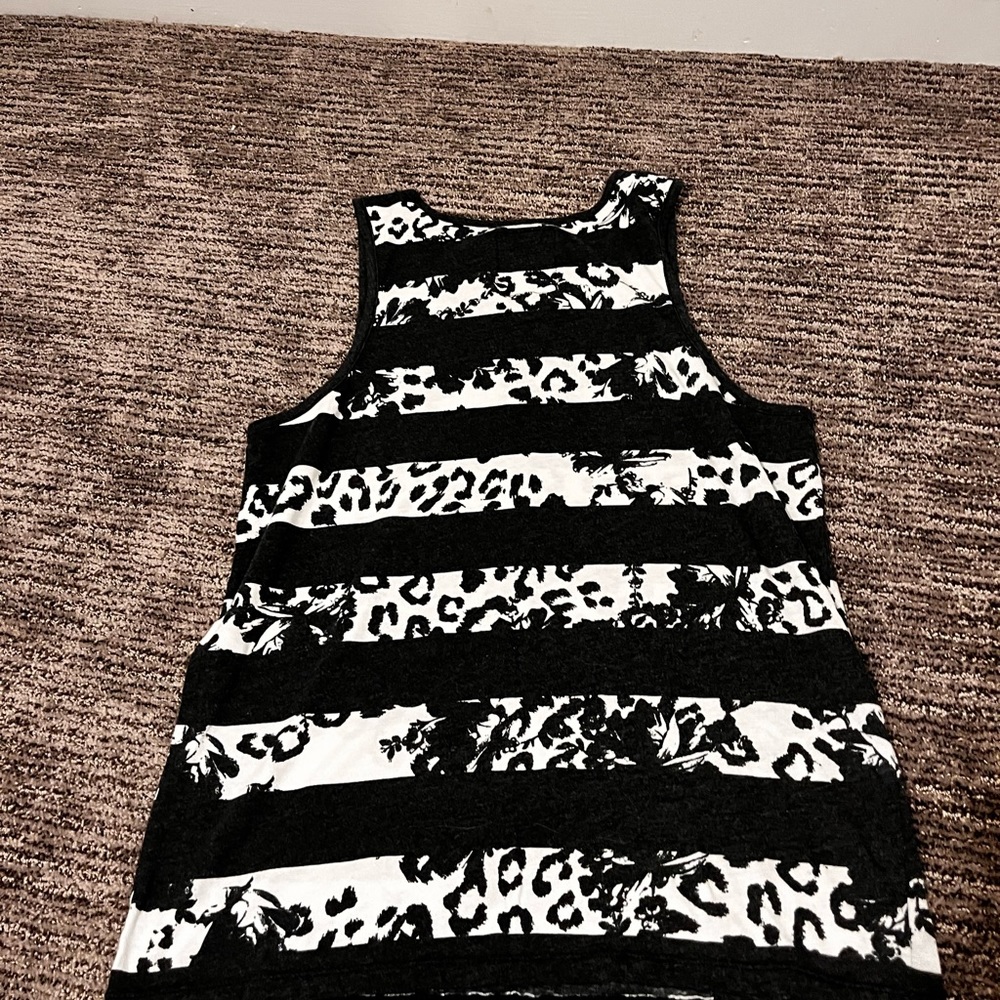 COPY - Cheetah print striped tank top - Picture 3 of 4